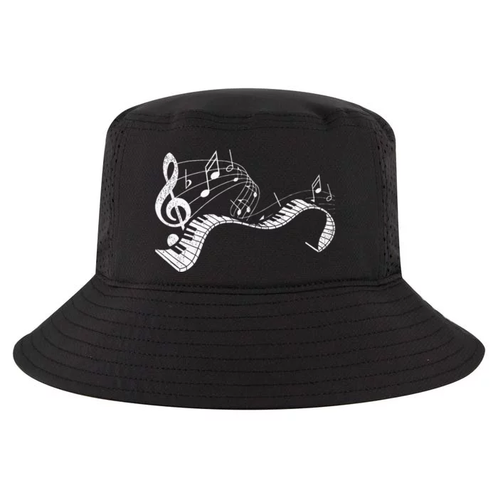 Pianist Music Notes Treble Clef Piano Player Keyboard Piano Cool Comfort Performance Bucket Hat