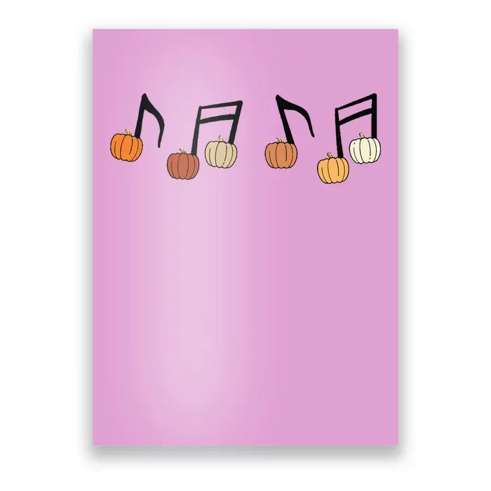 Pumpkin Music Note Fall Music Teacher Halloween Music Teacher Poster