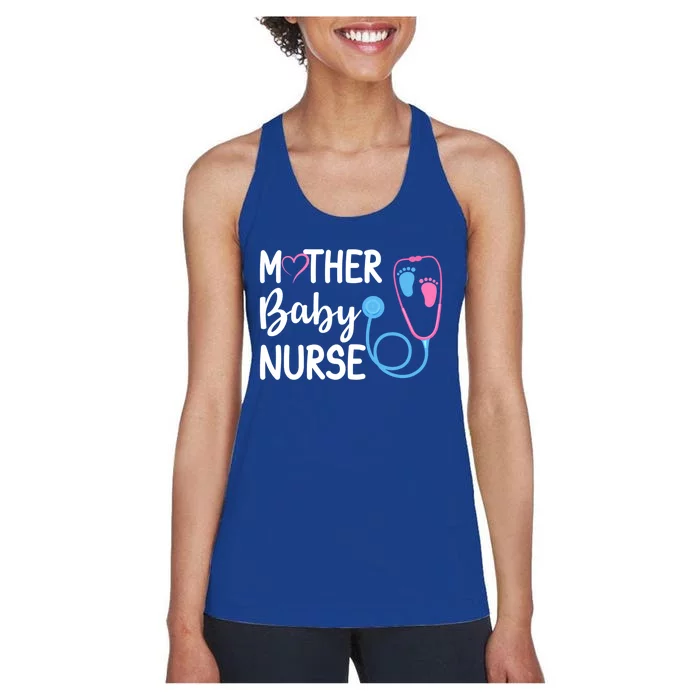 Postpartum Mother Nurse Mom Funny Nursing Students Gift Women's Racerback Tank