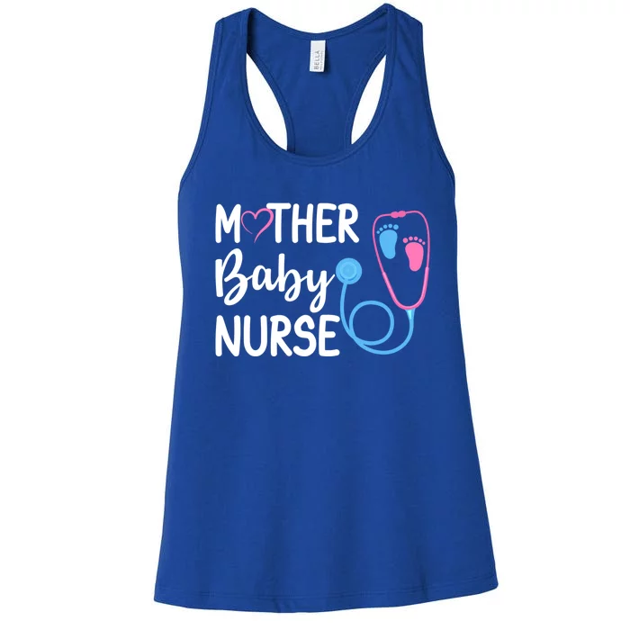 Postpartum Mother Nurse Mom Funny Nursing Students Gift Women's Racerback Tank