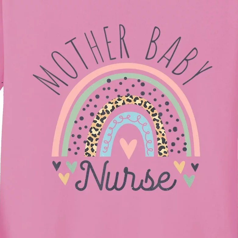 Postpartum Mother Nurse Mom Postpartum Nursing Funny Gift Kids Long Sleeve Shirt