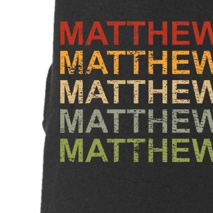 Personalized Matthew Name Man Matthew Doggie 3-End Fleece Hoodie