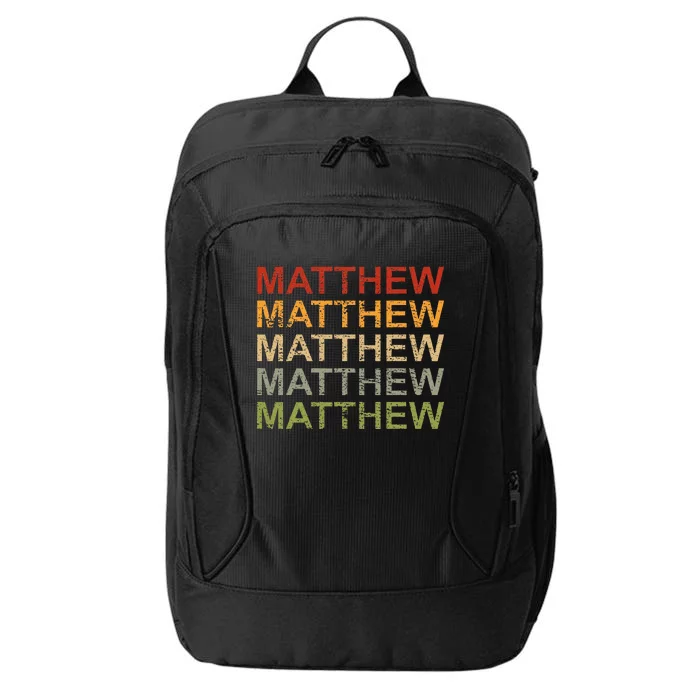 Personalized Matthew Name Man Matthew City Backpack