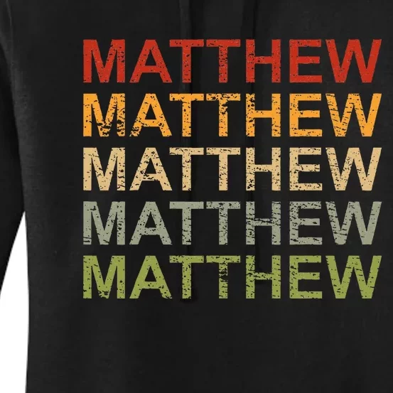 Personalized Matthew Name Man Matthew Women's Pullover Hoodie