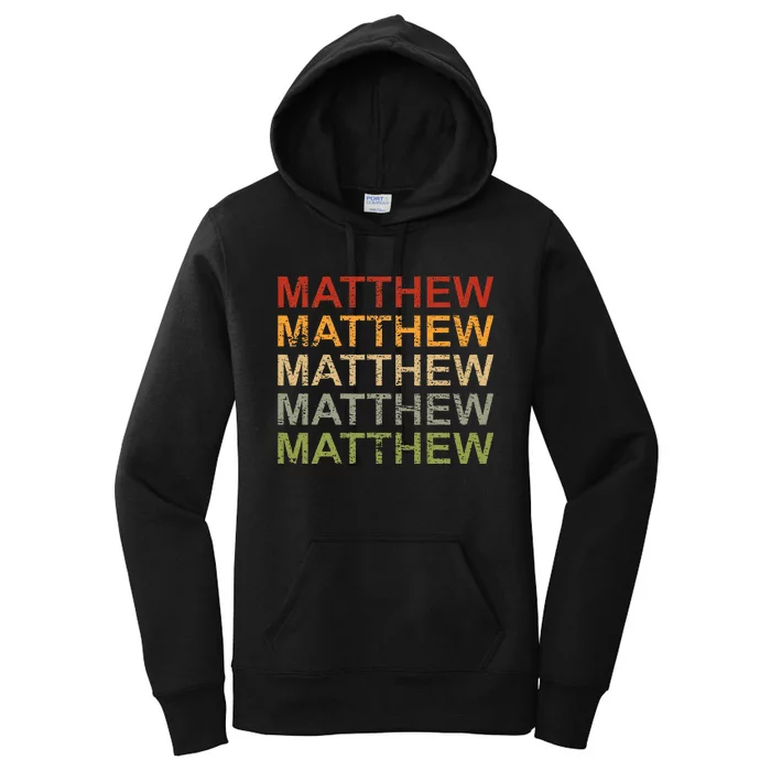 Personalized Matthew Name Man Matthew Women's Pullover Hoodie