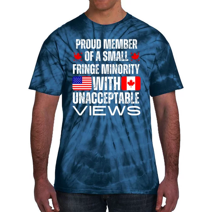 Proud Member Of Fringe Minority: America And Canada Together Tie-Dye T-Shirt