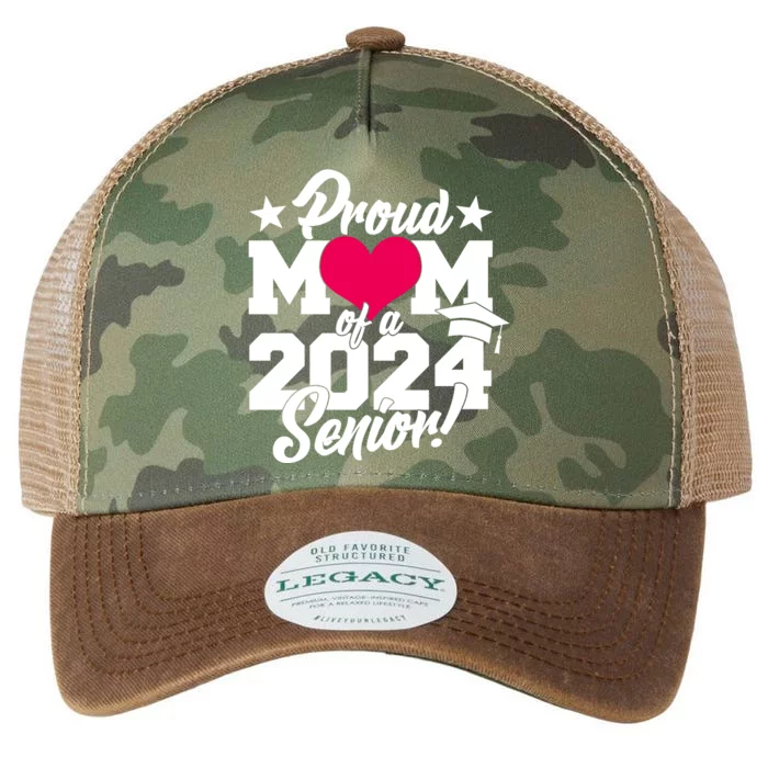 Proud Mom Of A 2024 Senior Grad Legacy Tie Dye Trucker Hat