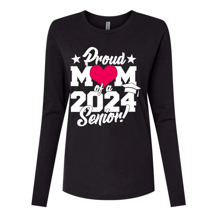 Proud Mom Of A 2024 Senior Grad Womens Cotton Relaxed Long Sleeve T-Shirt