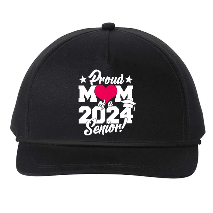 Proud Mom Of A 2024 Senior Grad Snapback Five-Panel Rope Hat