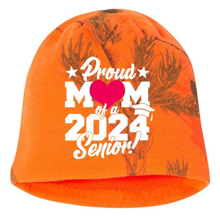 Proud Mom Of A 2024 Senior Grad Kati - Camo Knit Beanie