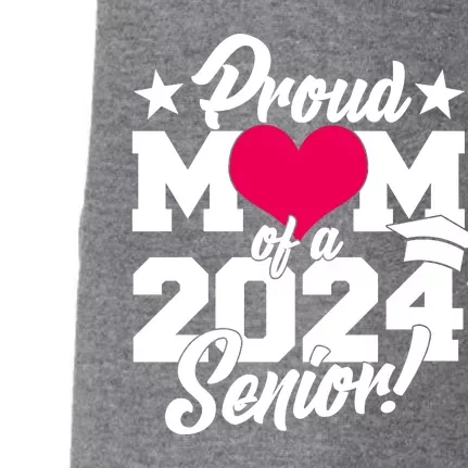 Proud Mom Of A 2024 Senior Grad Doggie 3-End Fleece Hoodie