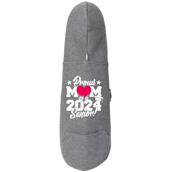 Proud Mom Of A 2024 Senior Grad Doggie 3-End Fleece Hoodie