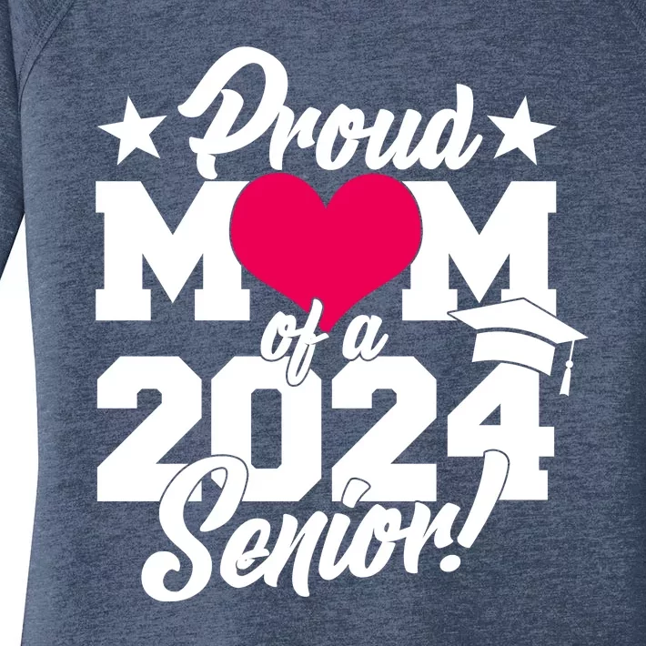 Proud Mom Of A 2024 Senior Grad Women's Perfect Tri Tunic Long Sleeve Shirt