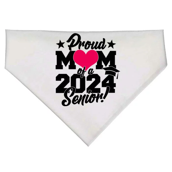 Proud Mom Of A 2024 Senior Grad USA-Made Doggie Bandana