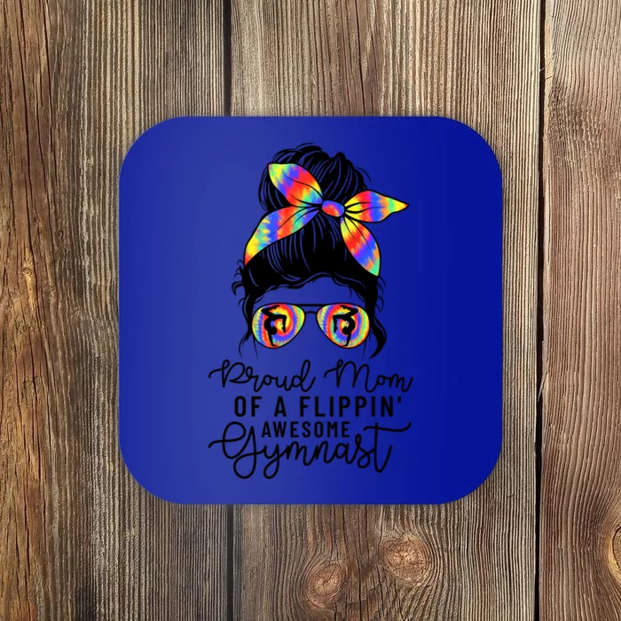 Proud Mom Of A Flippin Awesome Gymnast Gift Gymnastic Mom Gift Coaster