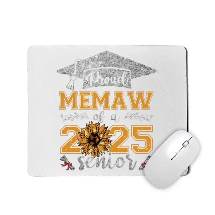 Proud Memaw Of A Class Of 2025 Senior Graduate Mousepad