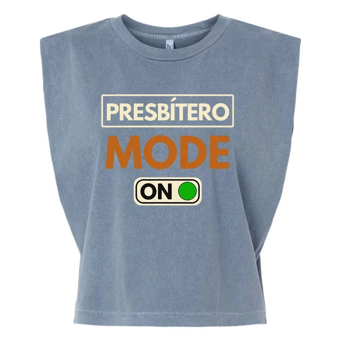 PresbíTero Mode On Christianity Minister And Church Deacon Garment-Dyed Women's Muscle Tee