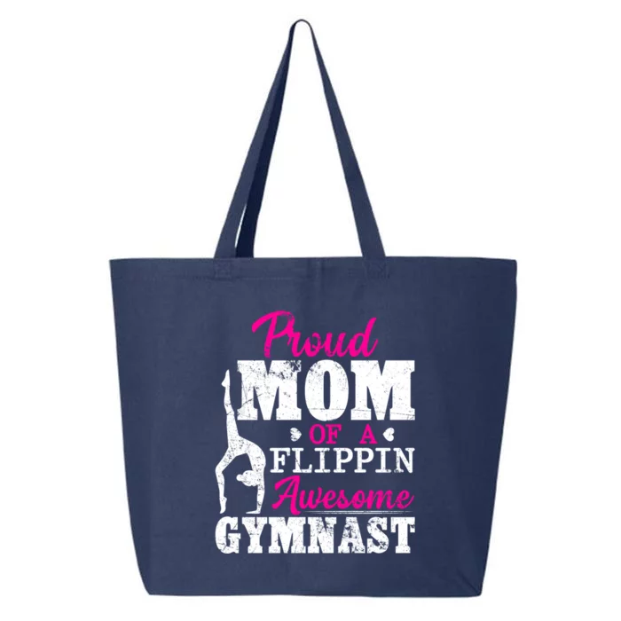 Proud Mom Of A Flippin Awesome Gymnast Gymnastics Mom Cool Gift 25L Jumbo Tote