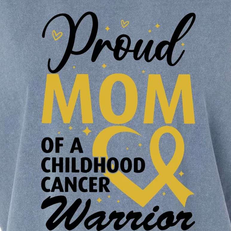 Proud Mom Of A Childhood Cancer Warrior Garment-Dyed Women's Muscle Tee