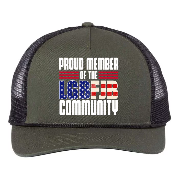 Proud Member Of The LGBFJB Community Retro Rope Trucker Hat Cap