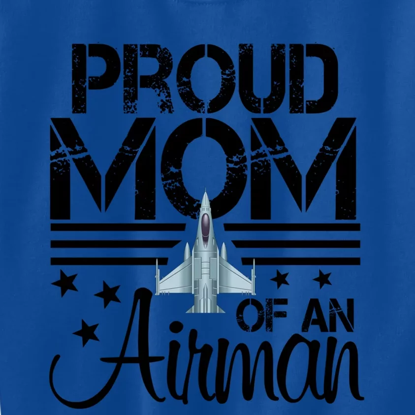 Proud Mom Of An Air Jet Plane Pilot Gift Kids Sweatshirt