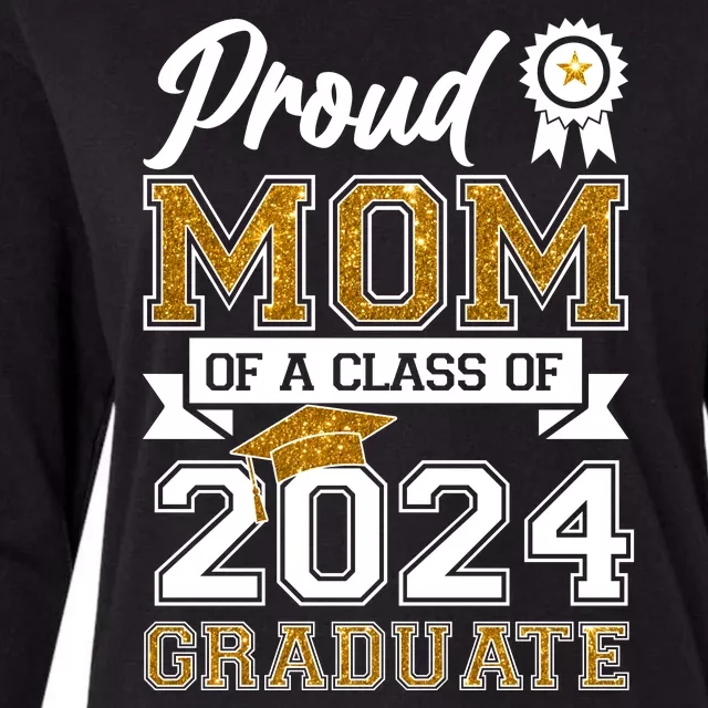 Proud Mom Of A Class Of 2024 Graduate Womens Cotton Relaxed Long Sleeve T-Shirt