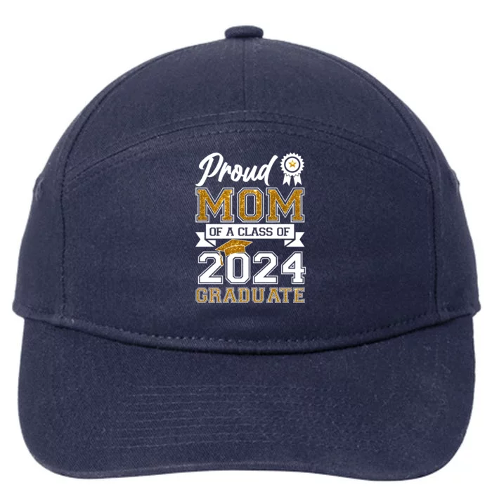 Proud Mom Of A Class Of 2024 Graduate 7-Panel Snapback Hat