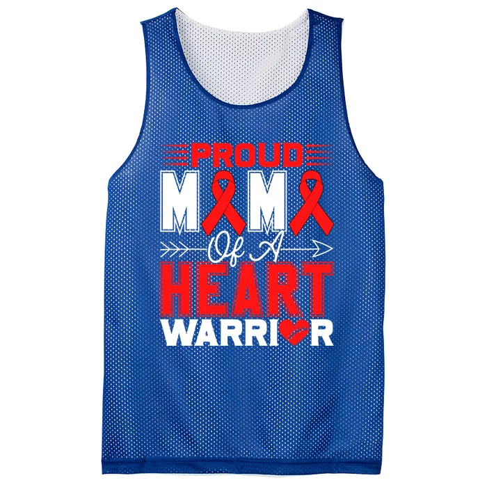 Proud Mimi Of A Heart Warrior Heart Disease Awareness Month Gift Mesh Reversible Basketball Jersey Tank