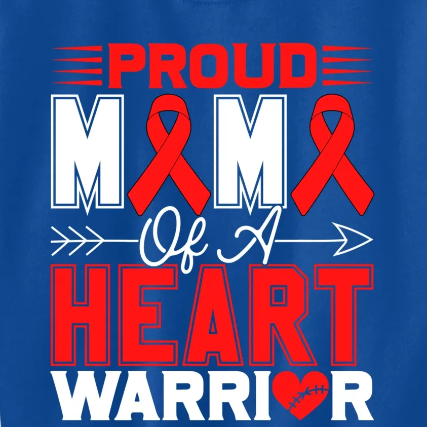 Proud Mimi Of A Heart Warrior Heart Disease Awareness Month Gift Kids Sweatshirt