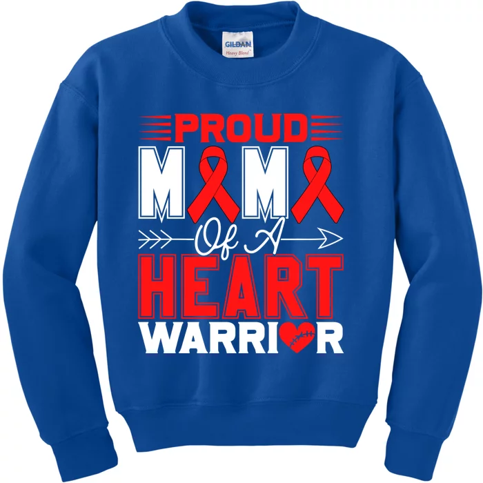 Proud Mimi Of A Heart Warrior Heart Disease Awareness Month Gift Kids Sweatshirt