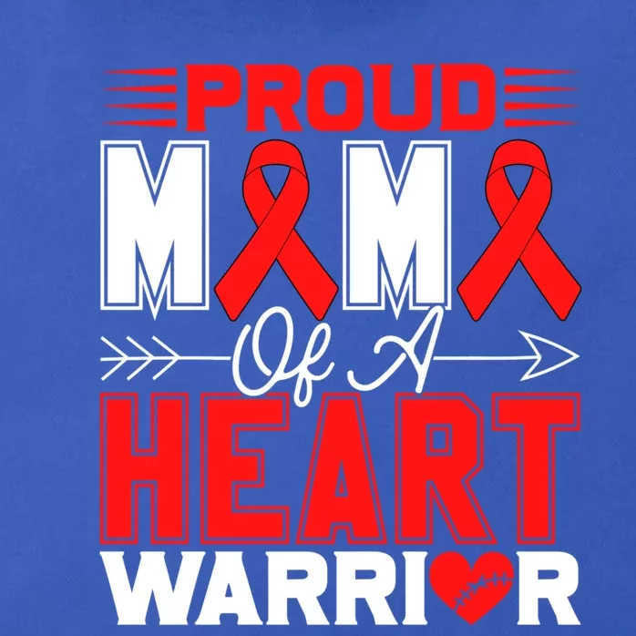 Proud Mimi Of A Heart Warrior Heart Disease Awareness Month Gift Zip Tote Bag