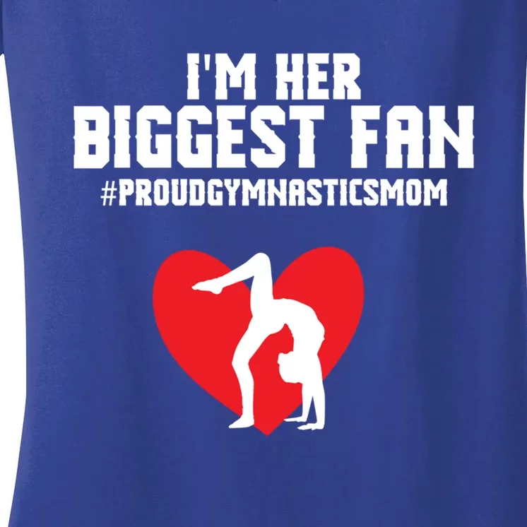 Proud Mom Of Gymnast – Gymnastics Proud Gymnastics Mom Gift Women's V-Neck T-Shirt