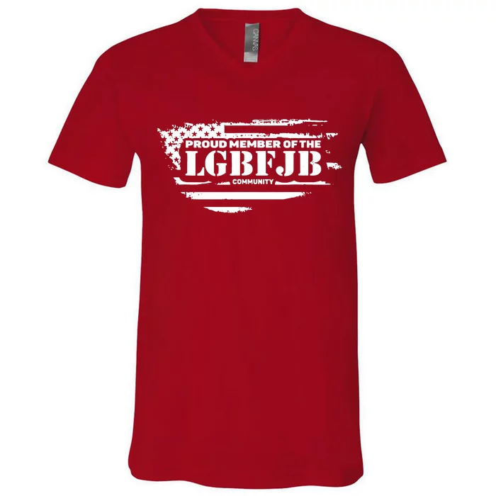 Proud Member Of The Lgbfjb Community V-Neck T-Shirt