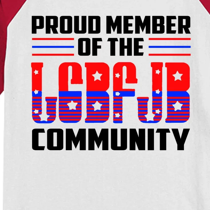 Proud Member Of The LGBFJB Community Kids Colorblock Raglan Jersey