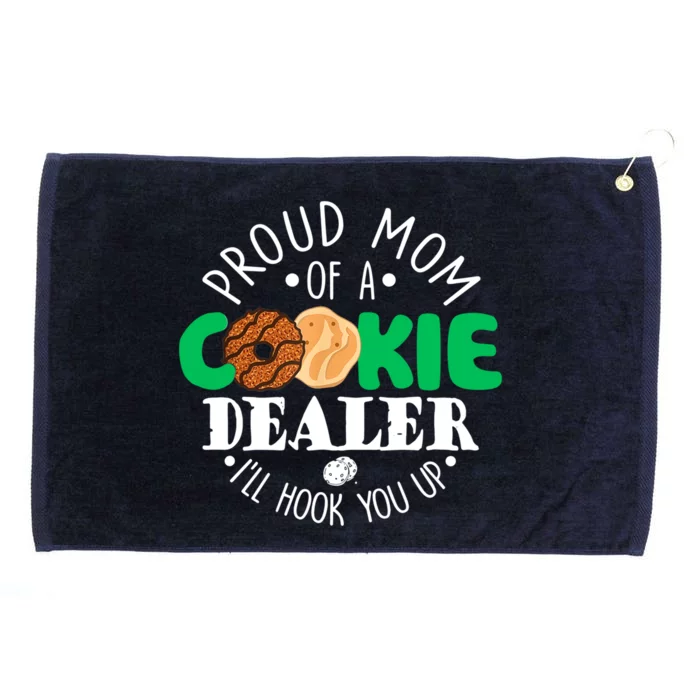 Proud Mom Of A Cookie Dealer Troop Leader Matching Gift Grommeted Golf Towel