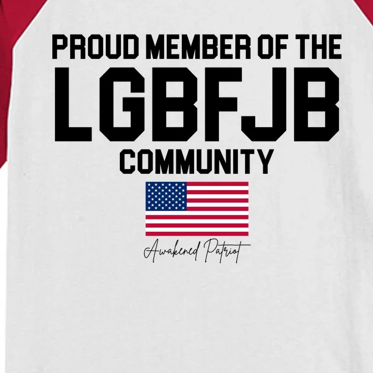 Proud Member Of The LGBFJB Community Signature Kids Colorblock Raglan Jersey