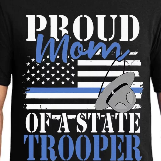 Patriotic Mom Of A State Police Officer Pajama Set