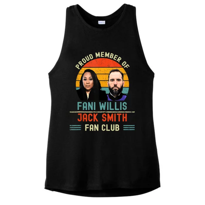 Proud Member Of Fani Willis And Jack Smith Fan Club Vintage Ladies Tri-Blend Wicking Tank