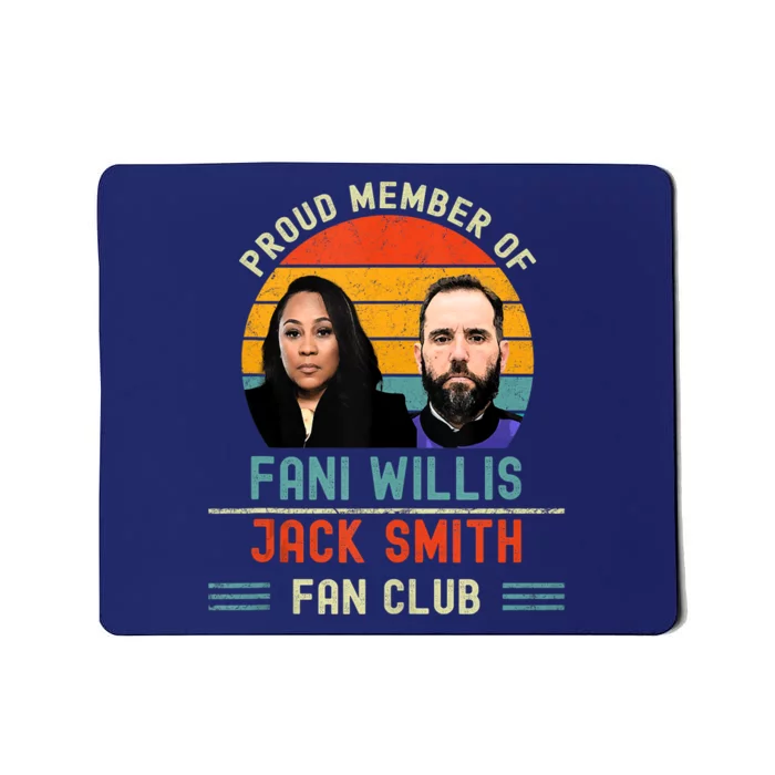 Proud Member Of Fani Willis And Jack Smith Fan Club Vintage Mousepad