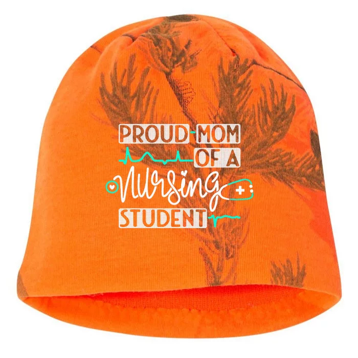 Proud Mom Of A Nursing Student Future RN Daughter Nurses Mom Kati - Camo Knit Beanie