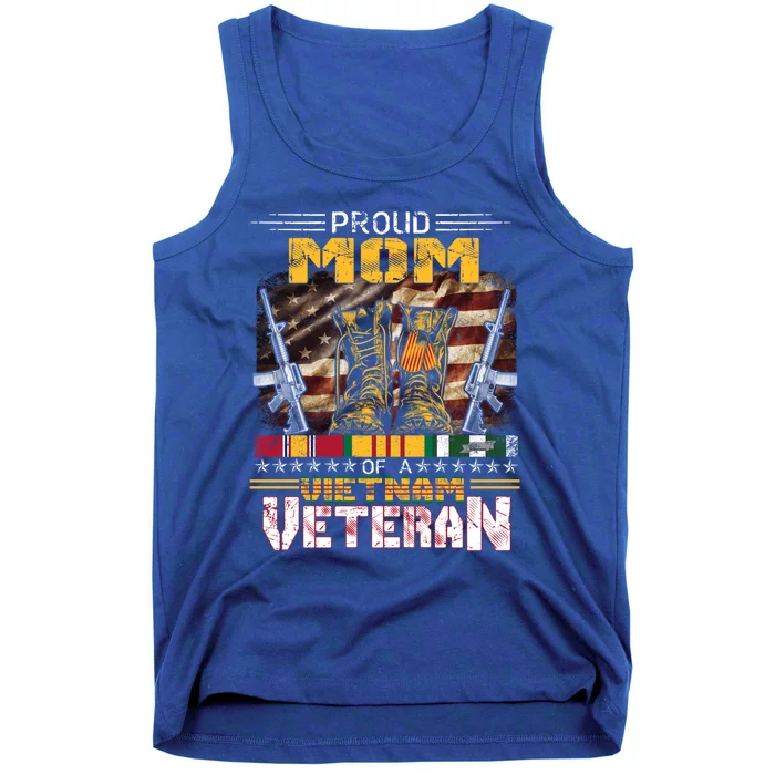 Proud Mom Of A Vietnam Veteran Gift Vietnam War Vet Gift Tank Top