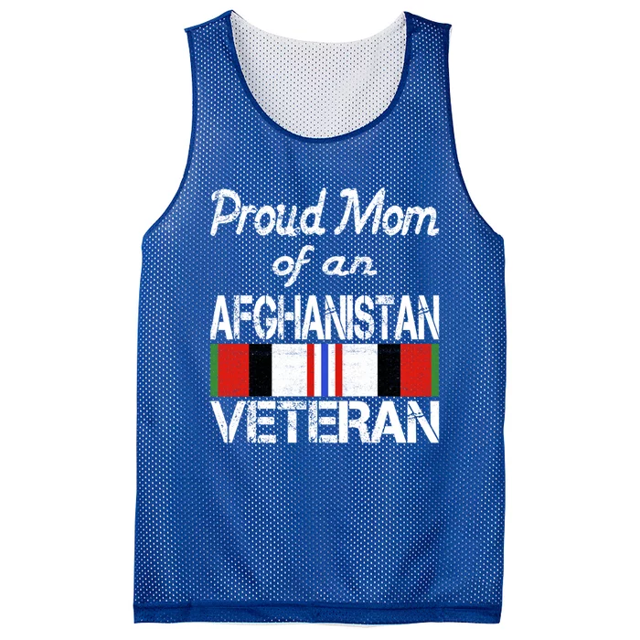 Proud Mom Of An Afghanistan Veteran Gift Mesh Reversible Basketball Jersey Tank