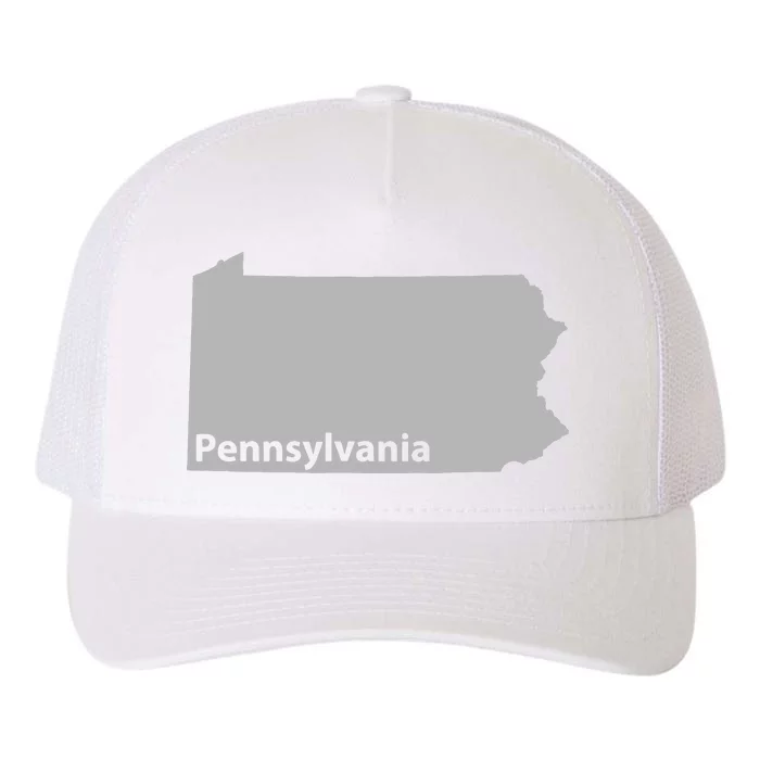 Pennsylvania Map Outline State Home Pride Native Love Cute Yupoong Adult 5-Panel Trucker Hat