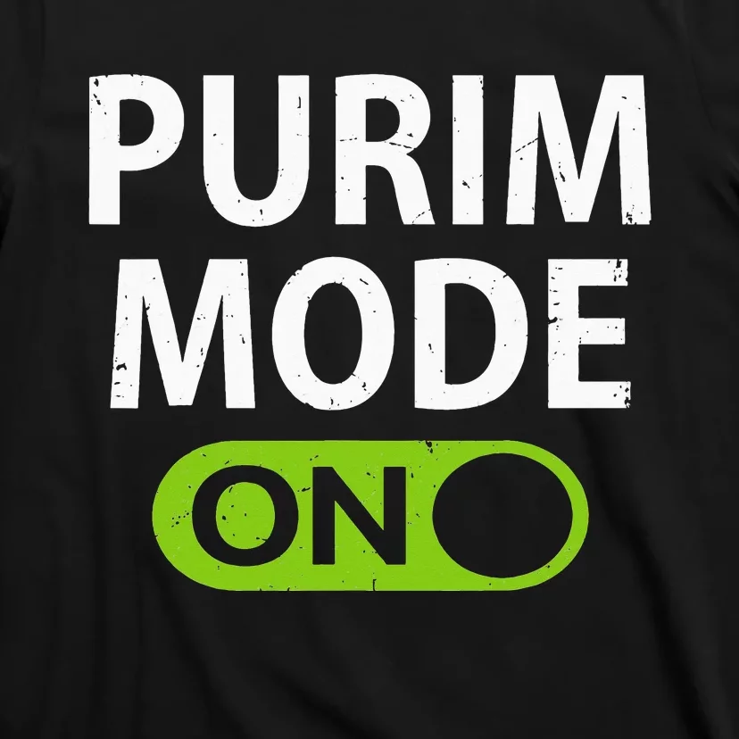 Purim Mode On Funny Purim Festival Costume Outfit T-Shirt