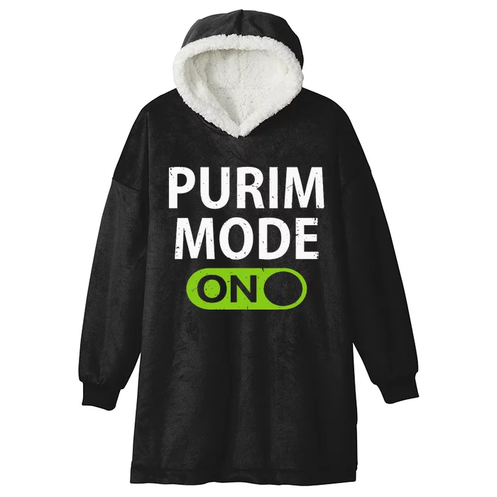 Purim Mode On Funny Purim Festival Costume Outfit Hooded Wearable Blanket