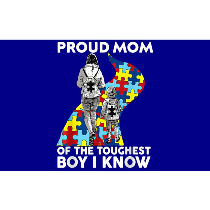 Proud Mom Of The Toughest I Know Autism Awareness Cute Gift Bumper Sticker