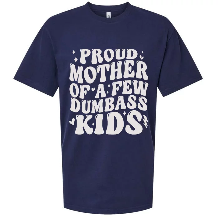 Proud Mother Of A Few Dumbass Stepmom MotherS Day Sueded Cloud Jersey T-Shirt