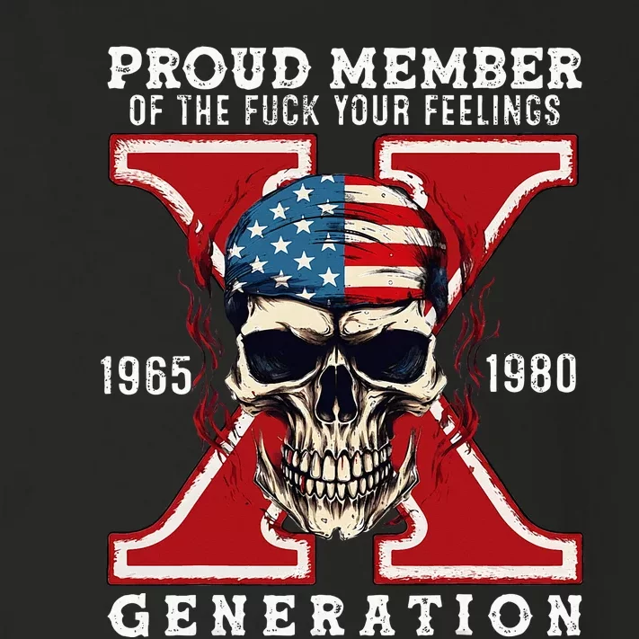 Proud Member Of The Fuck Your Feelings Gen X Horror Skull Toddler Long Sleeve Shirt