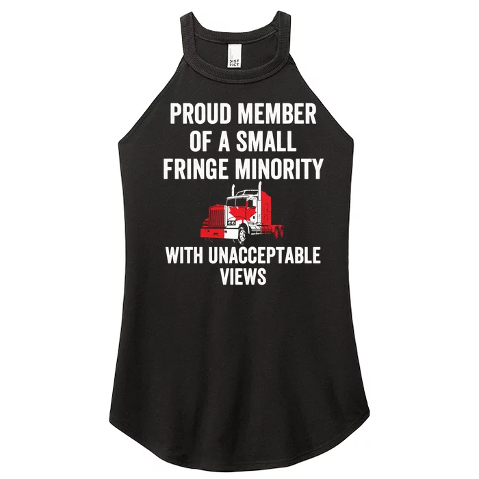 Proud Member Of A Small Fringe Minority Freedom Convoy Women’s Perfect Tri Rocker Tank