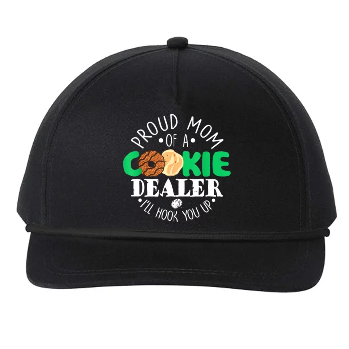 Proud Mom Of A Cookie Dealer Girl Troop Leader Matching Snapback Five-Panel Rope Hat